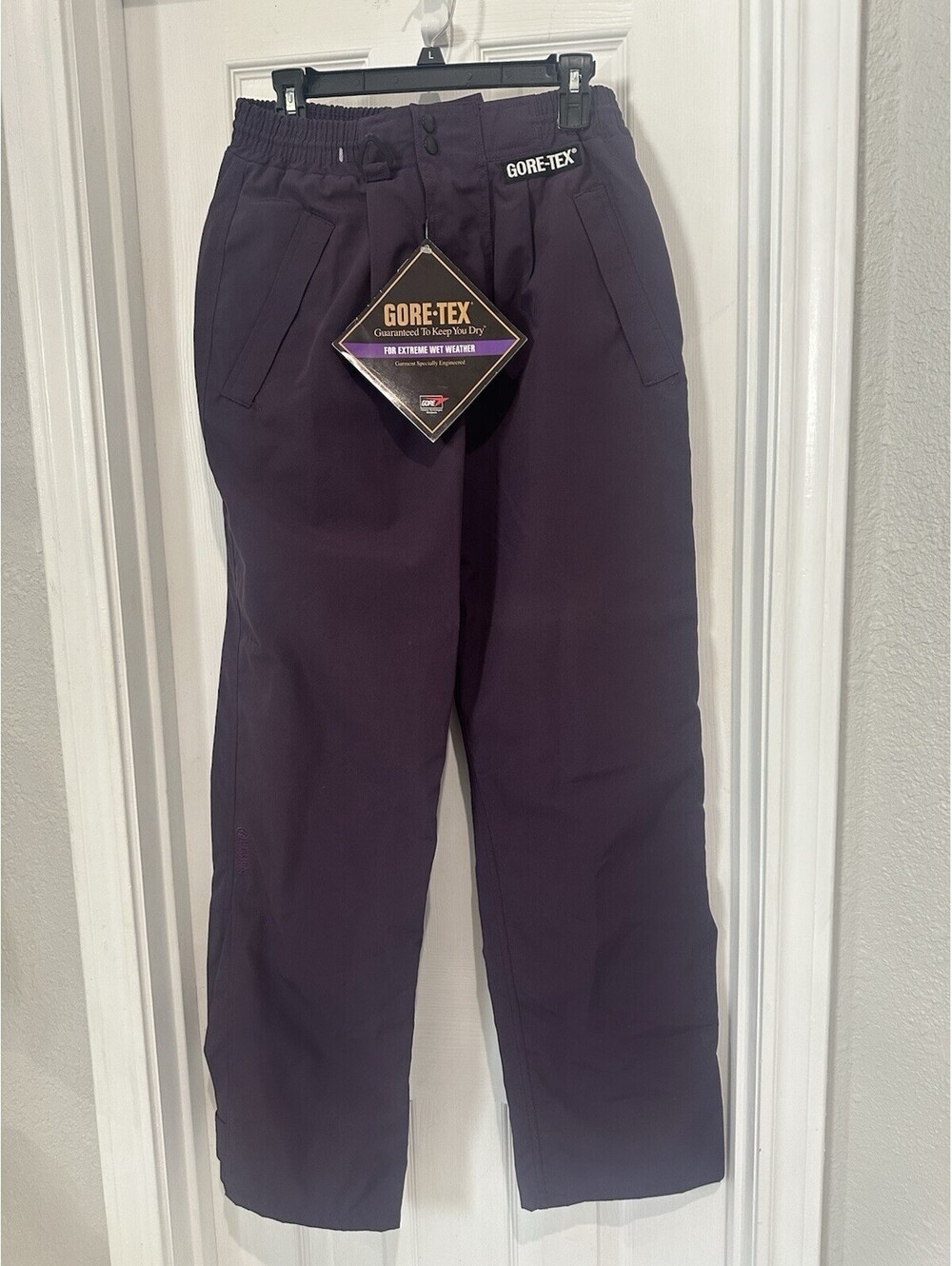 NWT VTG 95 Outback Trading Company Gore-Tex Pants Purple Waterproof Overpants M